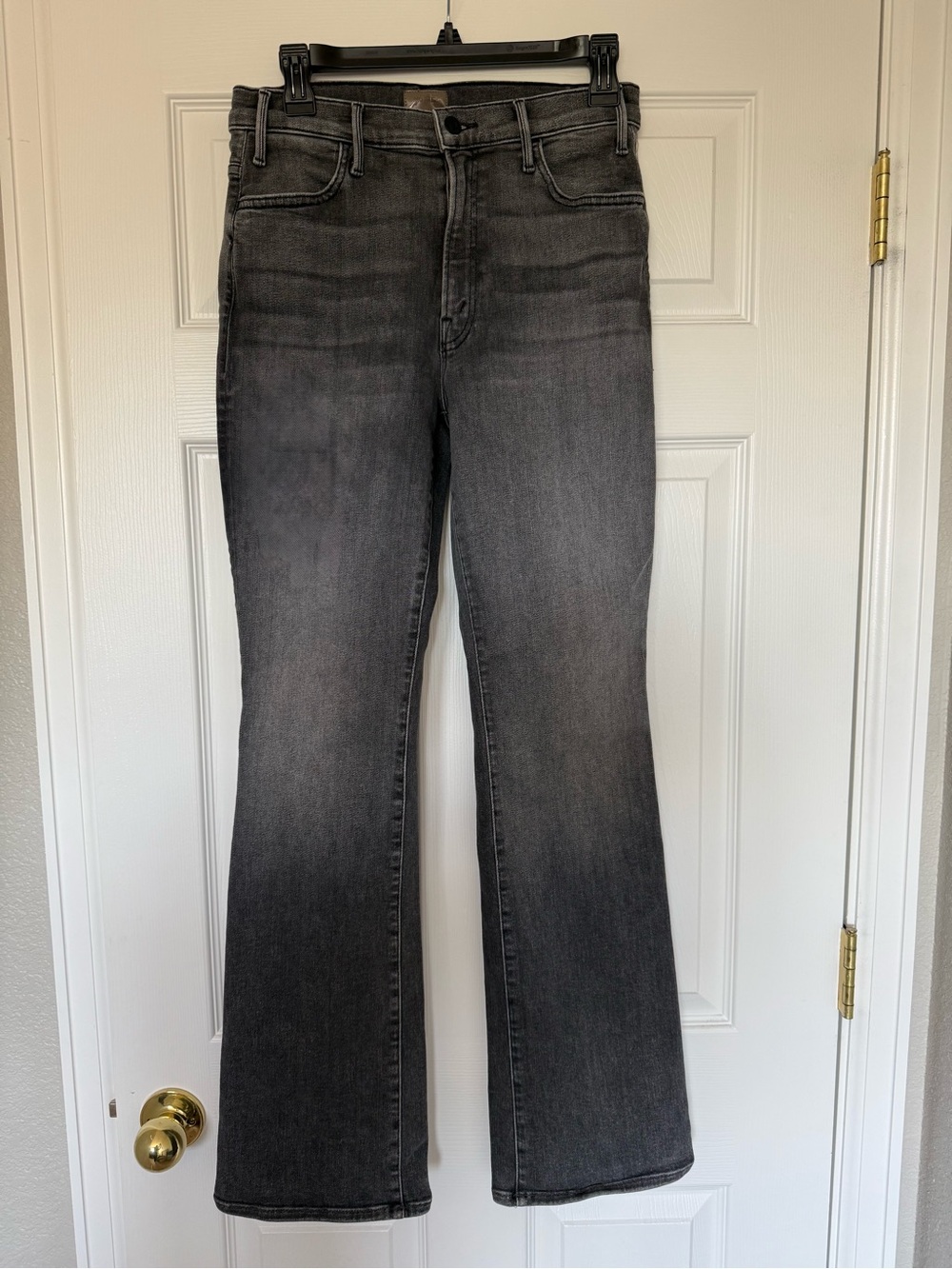MOTHER The Rascal Mid Rise Straight Leg in Escape Goat Grey 29 WORN ONCE